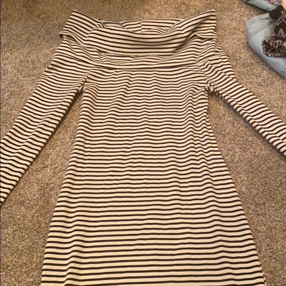 black and white dress